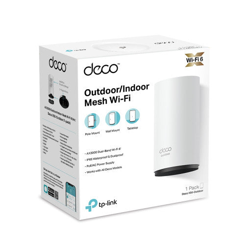 TP-Link Sistema Wi-Fi 6 Mesh Deco X50-Outdoor(1-pack) AX3000 IP65 PoE - imagen 3