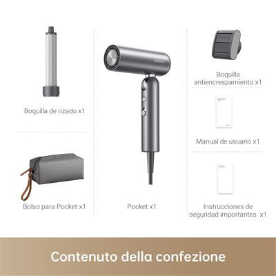 DREAME POCKET HIGH-SPEED HAIR DRYER-SPACE GRAY - imagen 3