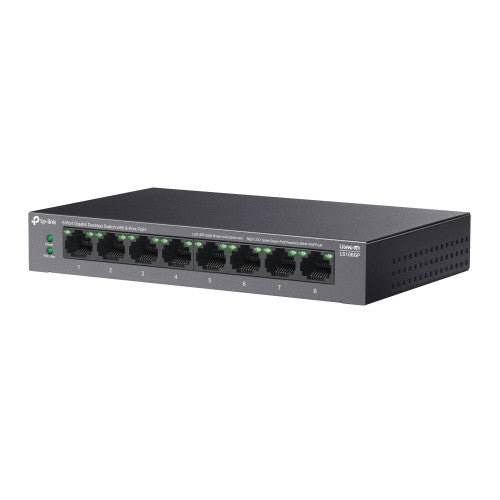 TP-Link Switch PoE Gigabit LS108GP 8 Puertos 62W PoE+ Modo de Extensión 250 m - imagen 3