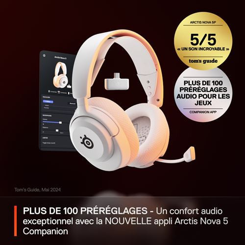 SteelSeries AURICULARES STEELSERIES - ARCTIS NOVA 5 BLANCO (61671) - imagen 3