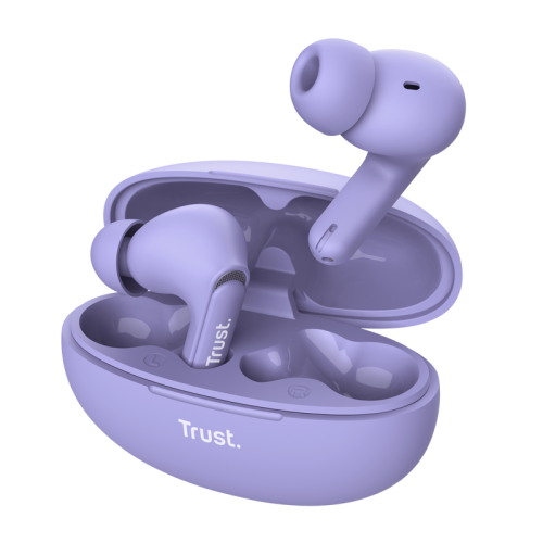 Trust Yavi Auriculares True Wireless Stereo (TWS) Dentro de oído Llamadas/Música USB Tipo C Bluetooth Púrpura - imagen 1
