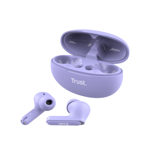 Trust Yavi Auriculares True Wireless Stereo (TWS) Dentro de oído Llamadas/Música USB Tipo C Bluetooth Púrpura - imagen 2