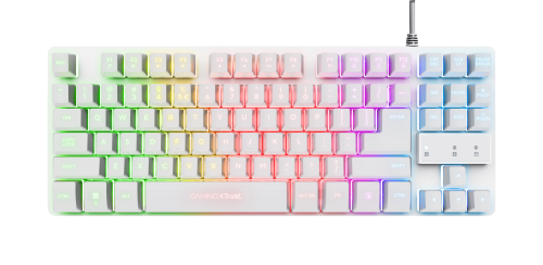 Trust GXT 833W Thado teclado Juego USB QWERTY Español Blanco - imagen 2