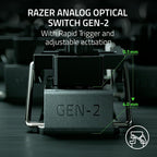 Razer TECLADO RAZER HUNTSMAN V3 PRO (USA) TENKEYLESS BLANCO (RZ03-04981700-R3M1) - imagen 3