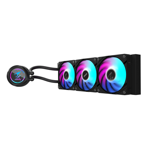GIGABYTE Refrigeración líquida AIO AORUS WATERFORCE II 360 para CPU - 3 ventiladores ARGB de 120 mm, mecanismo de bloqueo deslizante, DAISY-CHAIN, compatible con Intel LGA 1700 y AMD AM5 - imagen 3