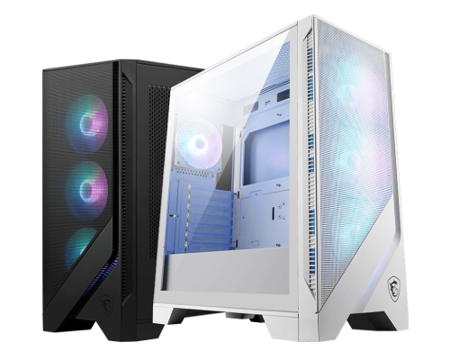 MSI CAJA MSI MAG FORGE 320R AIRFLOW WHITE,1x2.5"+2x2.5”/3.5”,3x120MM+1x120MM (ARGB),2xUSB3.2,+AUDIO+MICRO,RGB,MID-TOWER(BLANCO) - imagen 1