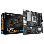 GIGABYTE B760M D3HP DDR4 - Compatible con CPUs Intel Core de 14ª generación, VRM Digital 4+1+1 fases, hasta 5333MHz DDR4 (OC), 2xPCIe 4.0 M.2, LAN GbE, USB 3.2 Gen1 - imagen 1