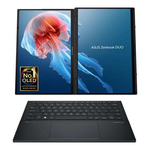 ASUS Zenbook Duo OLED UX8406MA-QL396W - Ordenador Portátil 14" WUXGA (Intel Core Ultra 9 185H, 32GB RAM, 1TB SSD, Arc Graphics, Windows 11 Home) Gris Tintero - Teclado QWERTY español - imagen 2