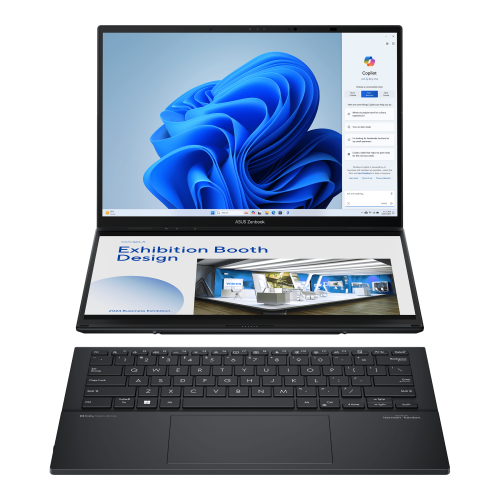 ASUS Zenbook Duo OLED UX8406MA-QL396W - Ordenador Portátil 14" WUXGA (Intel Core Ultra 9 185H, 32GB RAM, 1TB SSD, Arc Graphics, Windows 11 Home) Gris Tintero - Teclado QWERTY español - imagen 3