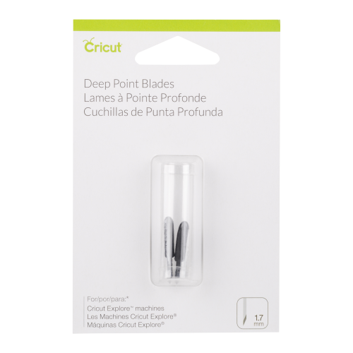 Cricut PC2003535 Set de 2 Lames Coupe Profonde, Plastique, Multicolore, 12 x 8 x 2 cm
