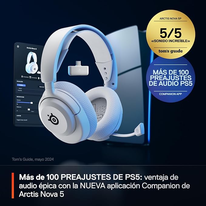 SteelSeries AURICULARES STEELSERIES - ARCTIS NOVA 5P BLANCO (61674) - imagen 3