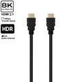 EWENT ULTRA HIGH SPEED HDMI 2.1 CABLE WITH ETHERNET, BLACK, M/M 10,0M, 8K@60HZ, HDR - imagen 1