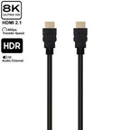 EWENT ULTRA HIGH SPEED HDMI 2.1 CABLE WITH ETHERNET, BLACK, M/M 10,0M, 8K@60HZ, HDR - imagen 1