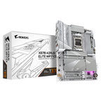 GIGABYTE Placa base X870 A ELITE WF7 ICE - Compatible con CPUs AMD Ryzen 9000, VRM digital de 16+2+2 fases, hasta 8000MHz DDR5 (OC), 4xPCIe 5.0 + 4xM.2, Wi-Fi 7, LAN 2.5GbE, USB 3.2 Gen 2x2 - imagen 1