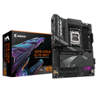 GIGABYTE Placa base X870 A ELITE WIFI7 - Compatible con CPUs AMD Ryzen 9000, VRM de 16+2+2 fases, hasta 8000MHz DDR5 (OC), 4xPCIe 5.0 + 4xM.2, Wi-Fi 7, LAN 2.5GbE, USB 3.2 Gen 2x2 - imagen 1