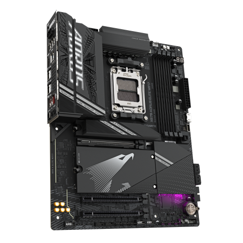 GIGABYTE Placa base X870 A ELITE WIFI7 - Compatible con CPUs AMD Ryzen 9000, VRM de 16+2+2 fases, hasta 8000MHz DDR5 (OC), 4xPCIe 5.0 + 4xM.2, Wi-Fi 7, LAN 2.5GbE, USB 3.2 Gen 2x2 - imagen 3