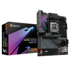 GIGABYTE Placa base X870E AORUS MASTER - Compatible con CPUs AMD Ryzen 9000, VRM digital de 16+2+2 fases, hasta 8200MHz DDR5 (OC), 4xPCIe 5.0 + 4xM.2, Wi-Fi 7, LAN 5GbE, USB 3.2 Gen 2x2 - imagen 1