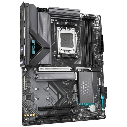 GIGABYTE Placa Base X870 EAGLE WIFI7 - Compatible con CPUs AMD Ryzen 9000, VRM de 14+2+2 fases, hasta 8000MHz DDR5 (OC), 4xPCIe 5.0 + 3xM.2, Wi-Fi 7, LAN 2.5GbE, USB 3.2 Gen 2x2 - imagen 3