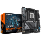 GIGABYTE Placa Base X870 GAMING X WIFI7 - Compatible con CPUs AMD Ryzen 9000, 16+2+2 fases VRM, hasta 8000MHz DDR5 (OC), 1xPCIe 5.0 + 3xM.2, Wi-Fi 7, LAN 2.5GbE, USB 3.2 Gen 2x2 - imagen 1