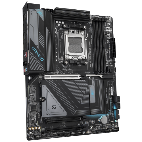 GIGABYTE Placa Base X870 GAMING X WIFI7 - Compatible con CPUs AMD Ryzen 9000, 16+2+2 fases VRM, hasta 8000MHz DDR5 (OC), 1xPCIe 5.0 + 3xM.2, Wi-Fi 7, LAN 2.5GbE, USB 3.2 Gen 2x2 - imagen 3