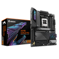 GIGABYTE Placa base X870E AORUS PRO - Compatible con CPUs AMD Ryzen 9000, VRM digital de 16+2+2 fases, hasta 8000MHz DDR5 (OC), 4xPCIe 5.0 + 4xM.2, Wi-Fi 7, LAN 2.5GbE, USB 3.2 Gen 2x2 - imagen 1