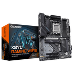 GIGABYTE X870 GAMING WIFI6 Placa Base - Compatible con CPUs AMD Ryzen 9000, VRM de 8+2+2 fases, hasta 8000MHz DDR5 (OC), 1x PCIe 5.0 + 3x M.2, Wi-Fi 6, 2.5GbE LAN, USB 3.2 Gen 2x2 - imagen 1