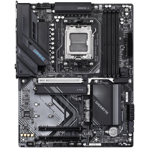 GIGABYTE X870 GAMING WIFI6 Placa Base - Compatible con CPUs AMD Ryzen 9000, VRM de 8+2+2 fases, hasta 8000MHz DDR5 (OC), 1x PCIe 5.0 + 3x M.2, Wi-Fi 6, 2.5GbE LAN, USB 3.2 Gen 2x2 - imagen 2