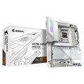 GIGABYTE Placa base X870E AORUS PRO ICE - Compatible con CPUs AMD Ryzen 9000, VRM digital de 16+2+2 fases, hasta 8000MHz DDR5 (OC), 4xM.2 + 4xPCIe 5.0, Wi-Fi 7, LAN 2.5GbE, USB 3.2 Gen 2x2 - imagen 1
