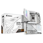 GIGABYTE Placa base X870E AORUS PRO ICE - Compatible con CPUs AMD Ryzen 9000, VRM digital de 16+2+2 fases, hasta 8000MHz DDR5 (OC), 4xM.2 + 4xPCIe 5.0, Wi-Fi 7, LAN 2.5GbE, USB 3.2 Gen 2x2 - imagen 1