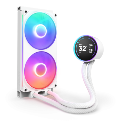 NZXT Kraken Elite 280 RGB Procesador Sistema de refrigeración líquida todo en uno 14 cm Blanco 1 pieza(s) - imagen 2