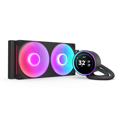 NZXT Kraken Elite 280 RGB Procesador Sistema de refrigeración líquida todo en uno 14 cm Negro 1 pieza(s) - imagen 1