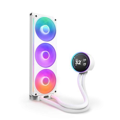 NZXT Kraken Elite 360 RGB Procesador Sistema de refrigeración líquida todo en uno 12 cm Blanco 1 pieza(s) - imagen 2