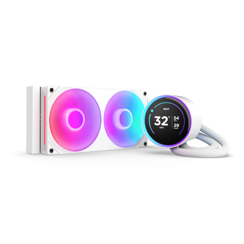 NZXT Kraken Elite 240 RGB Procesador Sistema de refrigeración líquida todo en uno 12 cm Blanco 1 pieza(s) - imagen 1