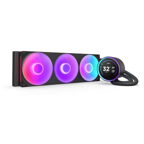 NZXT Kraken Elite 360 RGB Procesador Sistema de refrigeración líquida todo en uno 12 cm Negro 1 pieza(s) - imagen 1