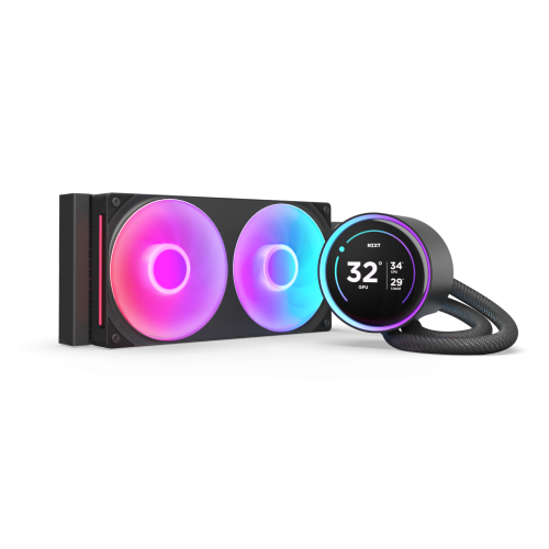NZXT Kraken Elite 240 RGB Procesador Sistema de refrigeración líquida todo en uno 12 cm Negro 1 pieza(s) - imagen 1