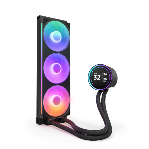NZXT Kraken Elite 360 RGB Procesador Sistema de refrigeración líquida todo en uno 12 cm Negro 1 pieza(s) - imagen 2