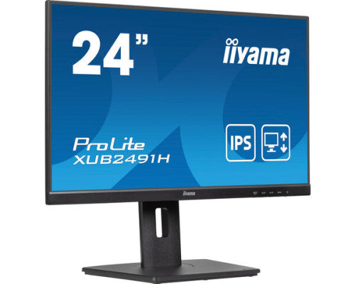 Iiyama MONITOR IIYAMA 24", PANEL IPS, 100HZ, HDMI, DISPLAY PORTS. (NO ALTAVOCES). REGULABLE.