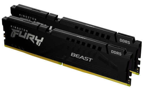 Kingston MEMORIA KINGSTON 32GB KIT2 6000MT/S DDR5 CL36 FURY BEAST BLACK EXPO - KF560C36BBE2K2-32 - imagen 1