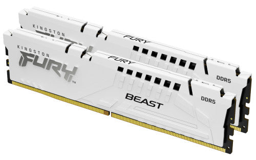 Kingston MEMORIA KINGSTON 32GB KIT2 6000MT/S DDR5 CL36 FURY BEAST WHITE EXPO - KF560C36BWE2K2-32 - imagen 1