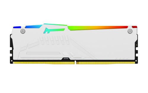 Kingston MEMORIA KINGSTON 16GB 6000MT/S DDR5 CL36 FURY BEAST WHITE RGB EXPO - KF560C36BWE2A-16 - imagen 3