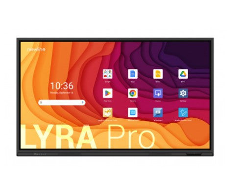 NEWLINE MONITOR INTERNATIVO LYRA PRO (TT-8623QA) 86",ANDROID 13, GOOGLE EDLA, MULTI USUARIO, ALTAVOCES 2X20W, WIFI 6 + BL, USB-C 65W, 8GB Y 128GB, 20 PT, 4K, NEWLINE APPS, OPS PC OPCIONAL, 3 AÑOS DE GARANTIA ON SITE - imagen 1