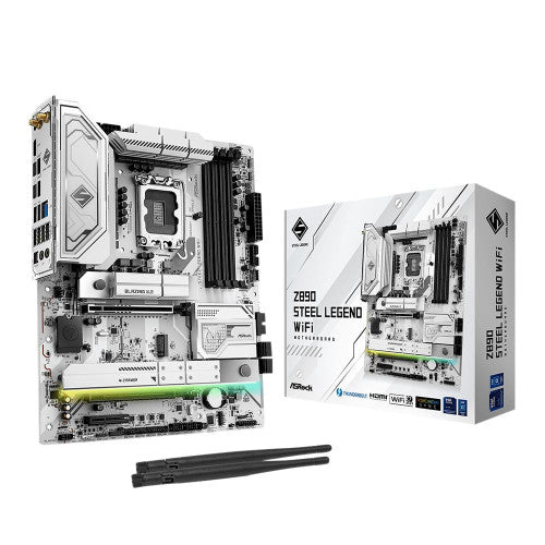ASRock PLACA ASROCK Z890 STEEL LEGEND WIFI,INTEL,1851,Z890,4DDR5,WIFI,ATX - imagen 1