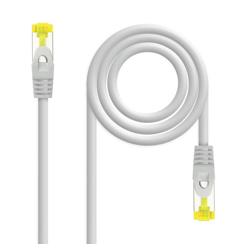 Nanocable Cable Red Latiguillo RJ45 LSZH CAT.6A SFTP AWG26, Gris, 25 cm - imagen 1