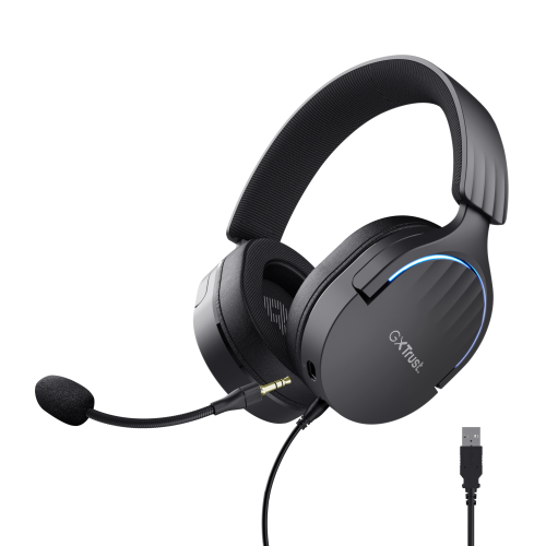 Trust GXT 490 FAYZO Auriculares Alámbrico Diadema Juego USB tipo A Negro - imagen 1