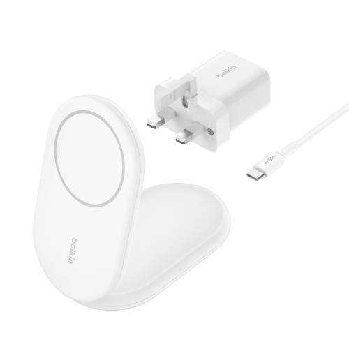 Belkin BoostCharge Auriculares, Smartphone Blanco USB Cargador inalámbrico Carga rápida Interior - imagen 2