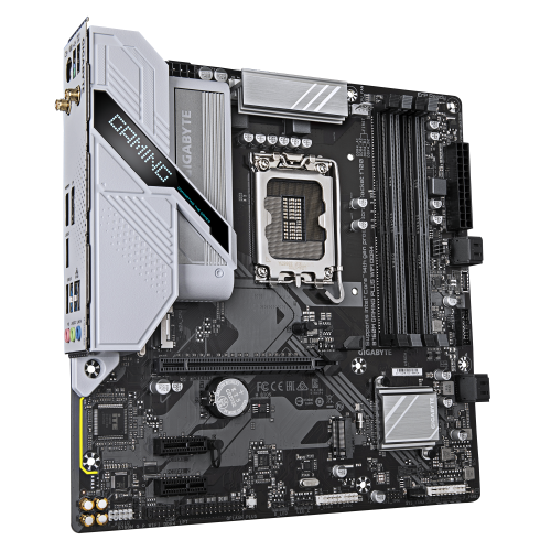 GIGABYTE B760M GAMING PLUS WIFI DDR4 Placa base - Compatible con procesadores Intel Core de 14ª generación, VRM de 4+1+1 fases, hasta 5333 MHz DDR4 (OC), 2xPCIe 4.0 M.2, Wi-Fi 6, LAN 1 GbE, USB 3.2 Gen 1 - imagen 3