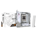 GIGABYTE X870I AORUS PRO ICE Placa base - Compatible con procesadores AMD Ryzen serie 9000, VRM de 8+2+1 fases, hasta 8400 MHz DDR5 (OC), 1xPCIe 5.0 M.2 + 1xPCIe 4.0 M.2, WI-FI 7, LAN 2,5 GbE, USB 4 - imagen 1