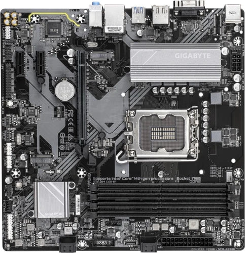 Gigabyte PLACA GIGABYTE B760M D3HP,INTEL,1700,B760,4DDR5,256GB,VGA+HDMI+DP,4SATA+2M.2,5USB3.2,GBLAN,MATX - imagen 1
