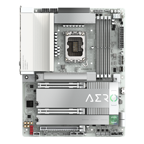 GIGABYTE Placa base Z890 AERO G - Compatible con CPUs Intel Core Ultra (Serie 2), VRM de 16+1+2 fases, hasta 8800MHz DDR5 (OC), 1xPCIe 5.0 + 4xPCIe 4.0, Wi-Fi 7, LAN 2.5GbE, Thunderbolt 4 - imagen 2