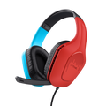 Trust GXT 416S Zirox Auriculares Alámbrico Diadema Juego Negro, Cian, Rojo - imagen 1